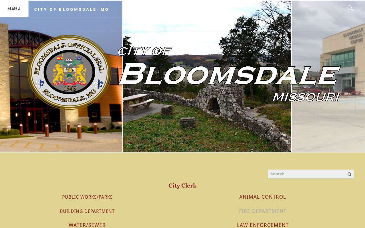 City of Bloomsdale official municipal departments webpage